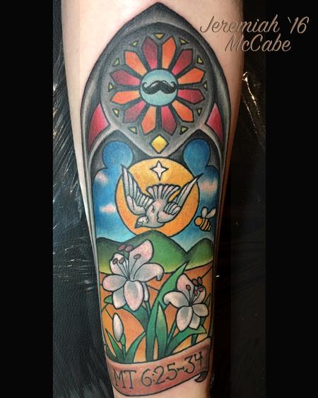 Tattoos - Neo Traditional Stained Glass - 119076